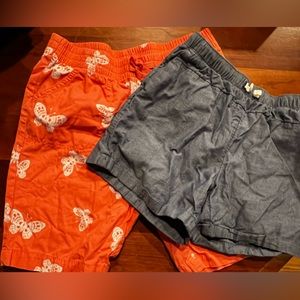 2 pairs faded glory girls shorts